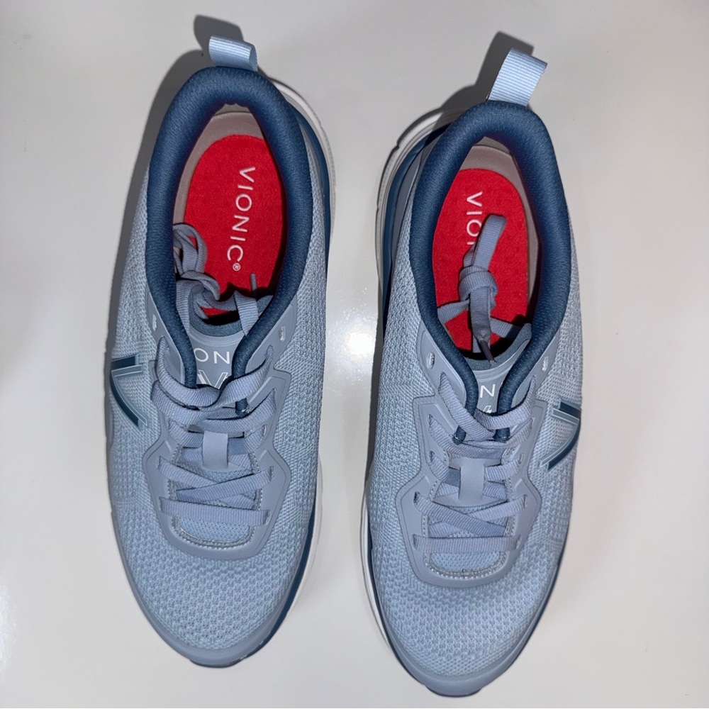 Vionic Walk Max Women’s Sneakers Size 9 Wide Light Blue Water Repellent Comfort - Picture 5 of 13